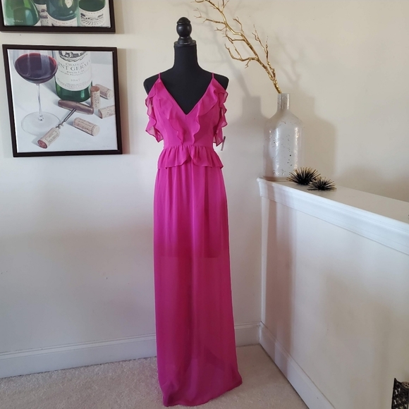 🔥BCBGeneration Fushia Pink Maxi Dress - Picture 2 of 14